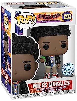 Funko Pop! Vinyl: Spider-Man: Across the Spider-Verse: Miles Morales - Spider-man - Amazon Exclusive - Collectable Vinyl Figure - Gift Idea - Official Merchandise - Toys for Kids & Adults