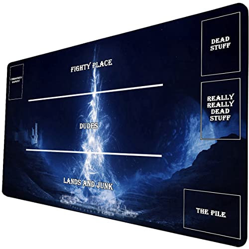 Brettspiel TCG Spielmatte – Sternenhimmel MTG Spielmatte – auch ideal als Mauspad 437 mit Zonen
