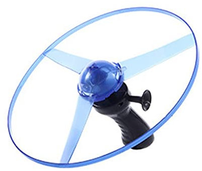 3 piezas de alambre luminoso platillo volador UFO regalo luminoso plástico pequeño juguete volador para niños con cañón extraíble y 6 dardos para adolescentes y (camuflaje, talla única)