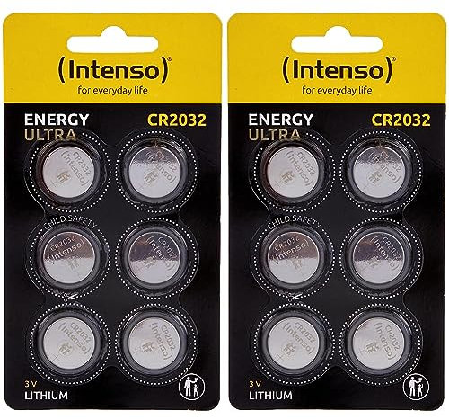 Intenso Energy Ultra Lithium Knopfzelle CR2032 6er Blister, 12er Pack