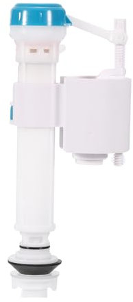 uxcell Toilet Flush Valves, G1/2 Plastic Fill Valve Toilet Cistern Flush Push Button Valve Inlet Fill Valve Toilet Replacement Parts, White