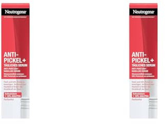Neutrogena Anti-Pickel+ Tägliches Serum (30 ml), hautklärendes Gesichtsserum mit reinigender Salicylsäure + 10% AHA/PHA-Mischung, Gesichtspflege Serum gegen störende & hartnäckige Pickel