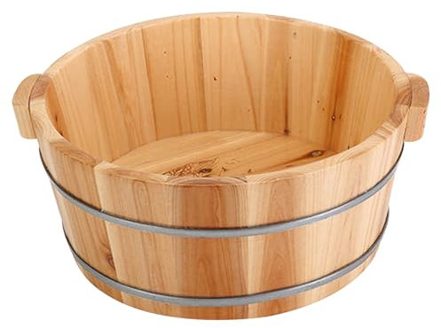 PéDicure Bol Bassin Bassin en Bois en Bois PéDicure Bol Spa Massage Pied Baignoire Bassin du Bassin De Bain en Bois Enlevant La Peau Morte pour La Maison Saune De Food 14.2x6.3
