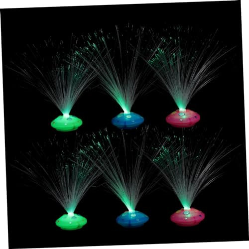 HOMSFOU Optische Lichtleiter Tischlampe Bunte Dekorative Nachtlicht Schickes Stimmungslicht Für Schlafzimmer Wohnzimmer Und Büro Vielseitige Led Lichtleiter Atmosphäre