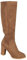 Stivaletti da donna con tacco – Camoscio – Stivali western eleganti da donna con tacco alto con chiusura lampo, stivali alti al ginocchio, stivali invernali da donna, taglia 36 – 43, cachi, 40 EU