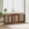 Canditree 205 cm Adjustable Radiator Cover, Adjustable Radiator Cabinet, Heater Cover for Living Room Bedroom (Old Wood)