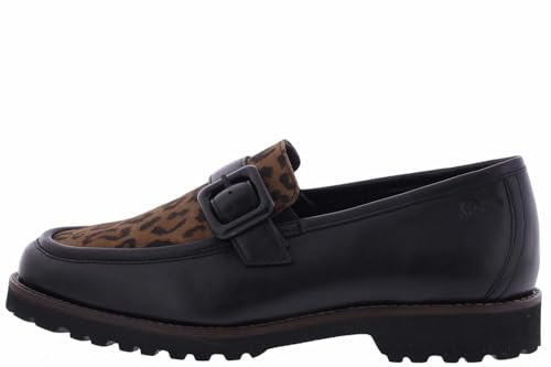 Sioux Damen Meredith Schuhe mit Rollen, Schwarz Karamell, 37.5 EU Weit