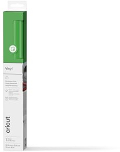 Cricut Permanent Adhesive Vinyl Sheet | 30.5 cm × 1.2 m | Gloss Light Green | Self-Adhesive Vinyl for All Cutting Machines