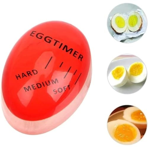 Colour Changing Egg Timers for Boiling Eggs, Heat Sensitive Egg Timer, Easy to Use Reusable Highly Accurate Breakfast Cooking Compact Kitchen Tools and Gadgets for Home