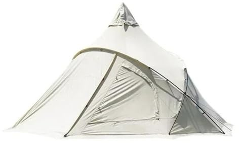 Campingzelt, Familien-Pyramiden-Campingzelt for 5–8 Personen, großer Raum, Lobby-Sonnenschutz, verdickte Baumwolle, tragbares Zelt, Eisfischen-Unterstand