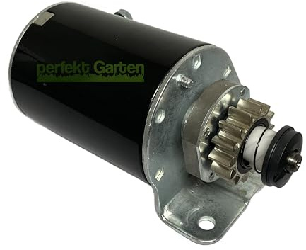 Démarreur, 14 dents, 12 V, compatible avec les moteurs 10-18 CV, compatible avec Briggs & Stratton, B&S/compatible avec John Deere