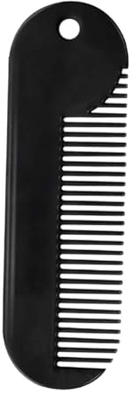 DONFAMDS Peigne à Barbe Accessoire Simple Style Robuste Portable en Alliage de Zinc Coiffage et Modelage Barbe pour Hommes pour Salon