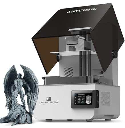 Anycubic Photon P1, 10,1 Zoll Resin 3D Drucker mit Auto-Leveling 3.0 | Integrierte Harzheizung (bis 40°C), Industrielle Kugelumlaufspindel, Smarte Überwachung, Druckgröße von 223x126x230 mm