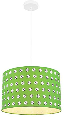 LED Hängelampe Kinderzimmerleuchte Fußball Pendellampe grün Spielzimmerlampe, 11W 1055lm warmweiß, DxH 35 x 120 cm