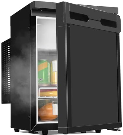 GEARFLOW 40L Campervan Fridge, Camping Refrigerator with APP Control Reversible Door, 12V Fridge Freezer for Campervan, Car, Truck, Boat, Motorhome
