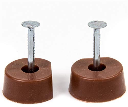 50x Plastic Brown Nail in Shelf Supports