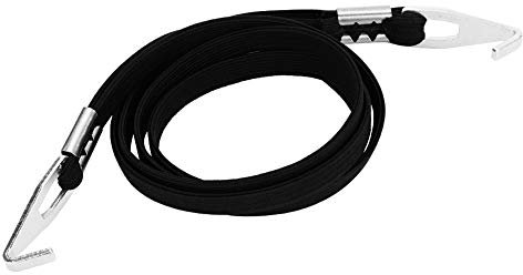 Alomejor Fahrrad Gepäckgurt Stretch Elastische Spannungs Bänder mit Haken Dauerhaftes Radfahren Fahrrad Gepäckspanner Spanngurt mit Haken(Schwatz)