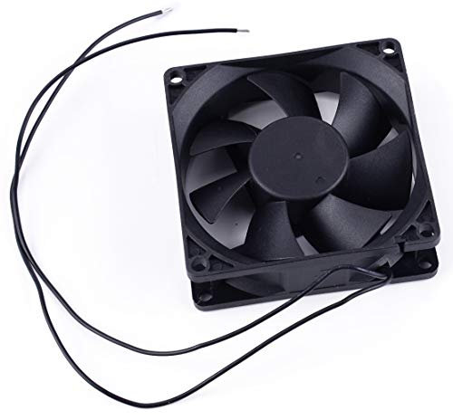 LETAOSK AC 110V 120V 220V 240V Ventilateur de refroidissement carre Noir 80x80x25mm