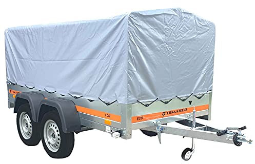Tema Remorque bâchée basculante Double essieu 263X125cm ECO2612/2 Kipp