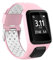 MCO Armband kompatibel Tom Tom,Silikon Uhrenbänder für Tomtom Runner 3 Armband/Runner 2/Spark 3/Adventurer/Golfer 2 (Rosa&Weiß)