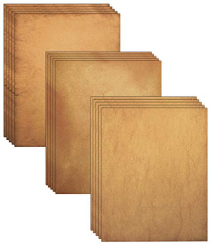 Better Office Products Antikes Druckpapier, altmodisches Pergamentpapier, Briefgröße 21,6 x 27,9 cm, doppelseitig, 48 Blatt