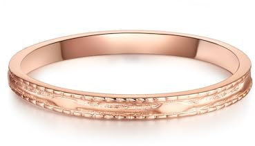GLANZSTÜCKE MÜNCHEN Damen Ring 925/- Sterling Silber rosévergoldet 18 Karat Silberring