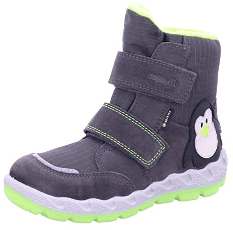 Superfit Mädchen Icebird Warm Gefütterte Gore-tex Schneestiefel, Grau Gelb 2000, 28 EU Weit