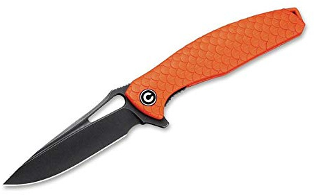 CIVIVI Outdoor Taschenmesser Wyvern Orange Dark SW - Messer mit hoher Rutschsicherheit und FRN-Beschalung in Orange - Gesamtlänge: 20,1 cm