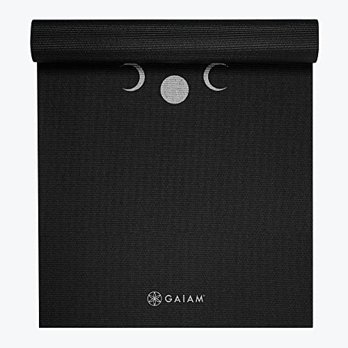 Gaiam Yogamatte - Premium 6 mm bedruckt extra dick rutschfest für alle Arten von Yoga, Pilates und Boden-Workouts (L x B x T): 172 cm x 61 cm x 6 mm