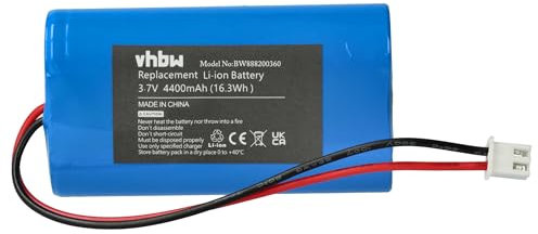 vhbw Akku kompatibel mit Sigor Nuindie, Nuindie Floor, Nuindie Mini Tischlampe, Nachttischlampe (4400mAh, 3,7V, Li-Ion)