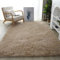 Lifup Teppich Shaggy Anti Rutsch Pflegeleicht, Rechteck Langflor Teppich für Wohnzimmer Schlafzimmer Kinderzimmer Hell Kamel 100 x 160 cm