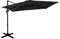 VONROC Parasol Cantilever Pisogne - 300x300cm - De Qualité Premium - Anthracite/Noir - Terrasse Extérieure, Orientable à 360° - Grande Surface d'Ombrage - Robuste et Durable - Housse Parasol Incluse