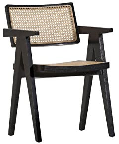 Stylefurniture Sessel, Teak, schwarz, B56 T62 H86 cm