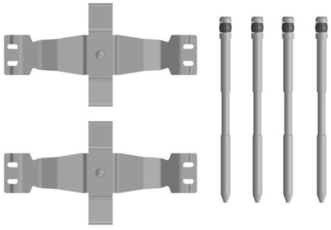 TEXTAR 82557500 Accessory Set Disc Brake Pad Accessory Set Front 0.171 kg