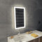 Aplike - Espejo de Baño 40 x 70 cm con Luz LED, AntiVaho y Botón Touch de Encendido, Luz Blanca Fría (5700K), IP44 - Espejo Altea Touch