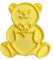 The Cookie Cutter Hub Cortador de galletas de oso de San Valentín de 10 cm y grabado a juego para galletas, galletas, decoración de hornear