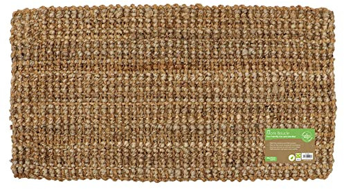 JVL Moris - Zerbino in fibra di cocco filato a mano, 40 x 70 cm
