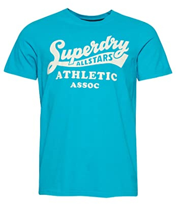 Superdry Herren Vintage Home Run T-Shirt Emaille Blau XL