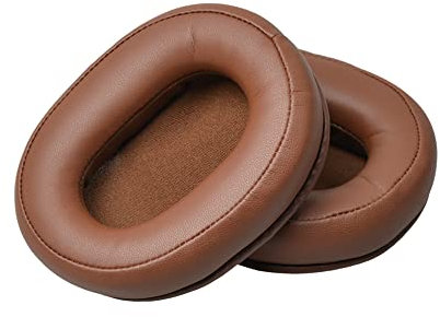 JHZZWJ Almohadillas de repuesto para diámetro ATH M50x / M50 / M50xBT / M50RD / Audio Technica M40X /M30x /M20x /MSR7 Monitor/ATH-ANC9 almohadillas de piel sintética