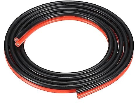 sourcing map 16 Gauge Wire 2 Conductor Parallel Silicone Wire 16AWG Stranded Wire Electrical Wire Tinned Copper Wire 1.5m/5ft for LED Strip Extension Cable, Car Model, Internal Wiring