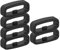 Chofit Ersatz-Sicherungsringe, kompatibel mit Garmin Venu Sq 2/Venu 2 Plus/Epix Pro 42 mm/Approach S70 42 mm, Silikon-Verbindungsringhalter, 20 mm, Sicherheitsschlaufe (schwarz)