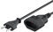 goobay 64616 Rallonge Europlug, Noir Europlug (Type C, CEE 7/16) > Prise européenne / 2m