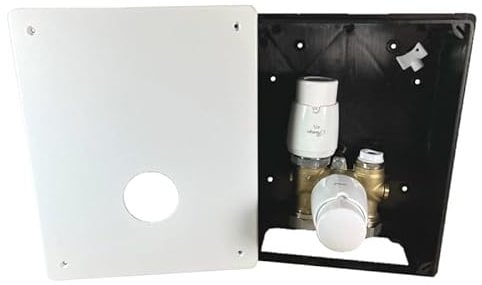 Regelbox mit G-RTL Ventil Rücklauftemperaturbegrenzer für Warmwasser Fußbodenheizung