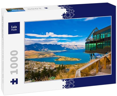 Lais Puzzle Stadtbild von Queenstown mit dem Wakatipu-See von Oben, Neuseeland 1000 Teile