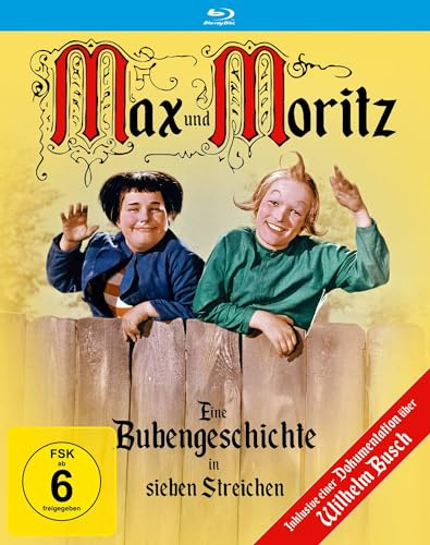 Max und Moritz (1956) (Filmjuwelen / Förster-Film Märchen + Wilhelm Busch Doku) [Blu-ray]