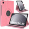 MOBISTAR® Case for Samsung Galaxy Tab A9 (SM-X110/X115/X117) 8.7 inch 360° Rotating Book Cover Protective Case with Auto Wake/Sleep (Pink)