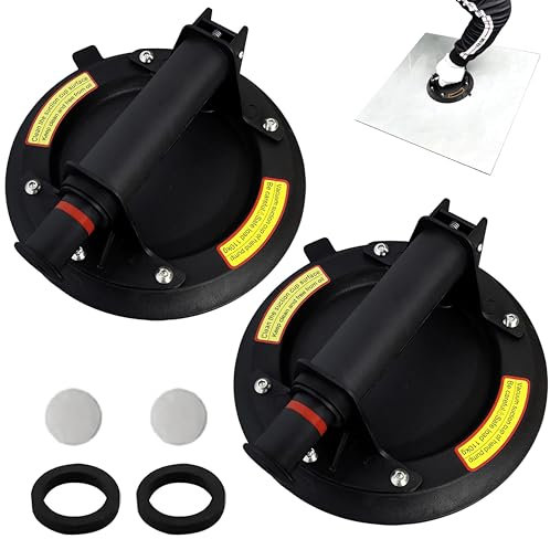 DAJASD 8 Ventosas para Cristal Ventosas, 2 Pack Ventosa de Vidrio al Vacío, Ventosa de Vacío Cargas 200 KG, Ventosa para Coche Abolladuras, Baldosas, Laminados, Muebles, Mármol