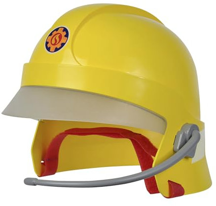 Feuerwehrmann Sam Helm, Schirm und Sticker leuchten im Dunkeln, mit Mikrofon, Schaumstoffpads innen, ab 3 Jahren