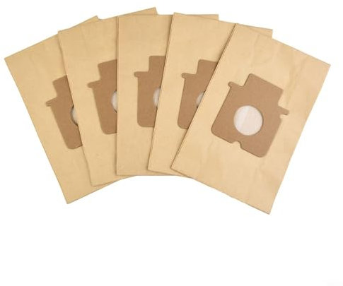 FUBESK 5 bolsas de polvo para aspiradora para Panasonic C-20E C20E MC-E Series Bolsas de polvo, bolsa de papel para aspiradora cilíndrica