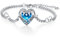 MEDWISE Keltische Pferd Armband S925 Sterling Silber Kristall Armband Verstellbar Herz Armbändchen Pferd Schmuck für Damen Mädchen Mama Geschenke 7+2'' Edelstahlkette Weihnachts